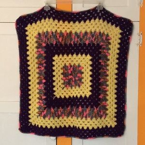 Unique Granny Square Crocheted 🧶Lap Throw